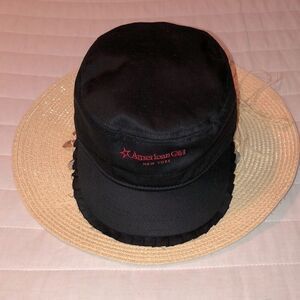American Girl OS Black Red Embroidered Star American Girl New York Black Cap